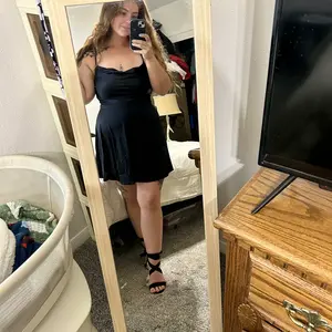 Popilush Built-in Shapewear Mini Slimming Cocktail Dress  Women's Sleeveless Style Sexy Satin Square Neck Tummy Control with Inbuilt Bra