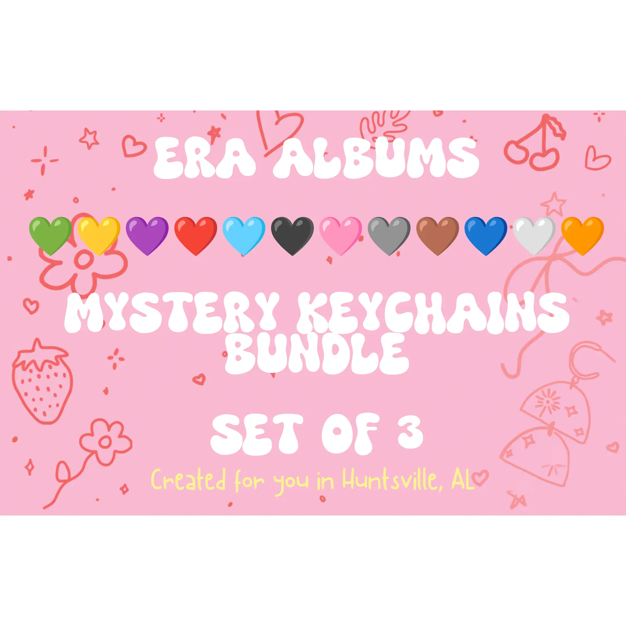 Era Albums Mystery Keychains Bundle Set of 3
