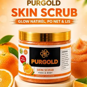 PurGold Face Scrub, Daily Skincare Exfoliator for Smoother Skin