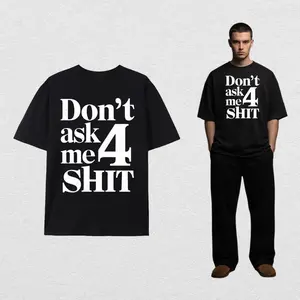 Men's "DON'T ASK ME 4" Graphic T-Shirt - Crew Neck Tee Casual Summer Shirt Suitable for Year-Round Wear | Comfort Fit & Statement Print