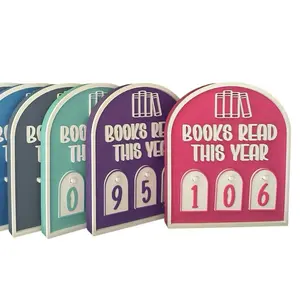 Books Read This Year Sign, Book Shelf Decor, Bookish Merch, Book Lover
