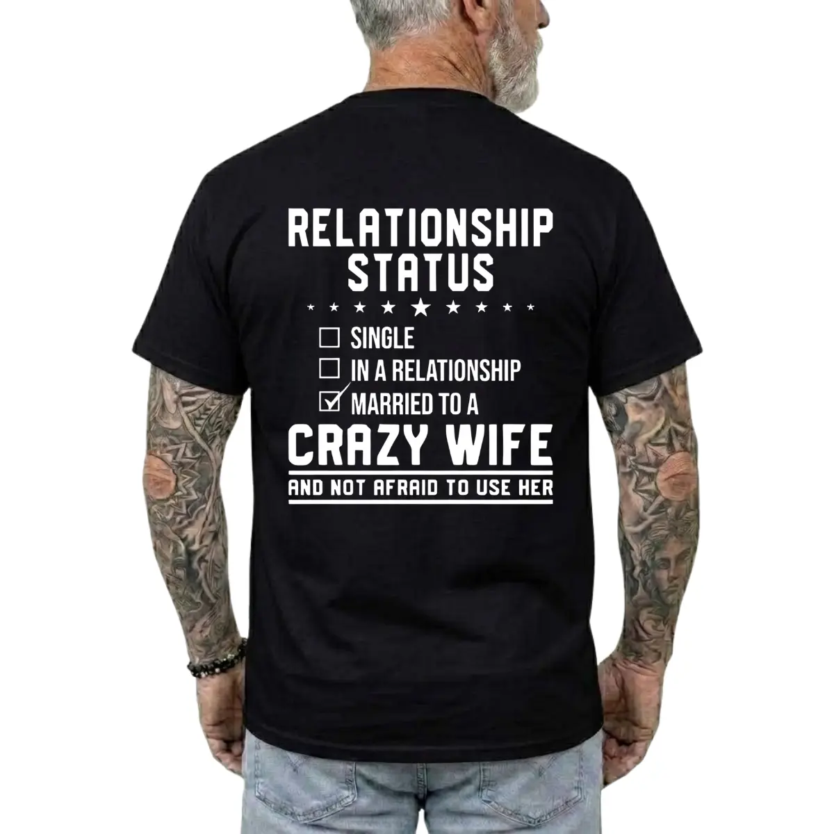 Relationship Status T-shirt, Funny Shirts, Humour Tee, Married Life Shirt, Husband Gifts, Casual Menswear