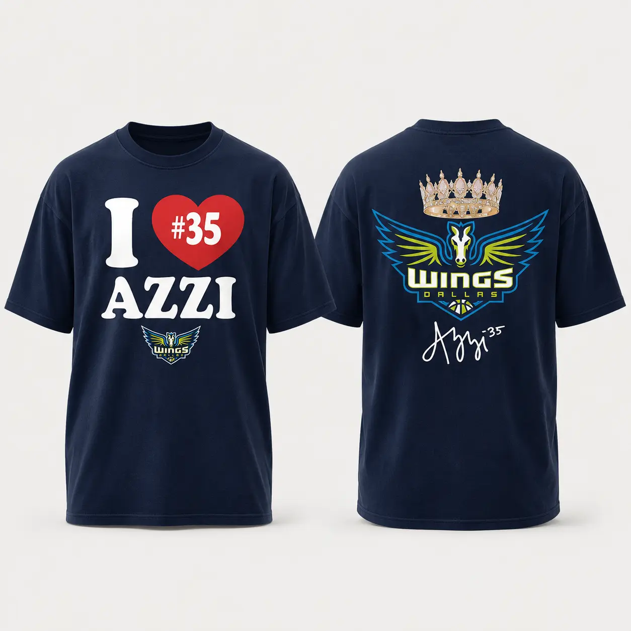 Azzi Paige #35 Basketball Graphic Tee, Women's Sports Apparel, Unisex Casual Wear, College Basketball Fan Gear