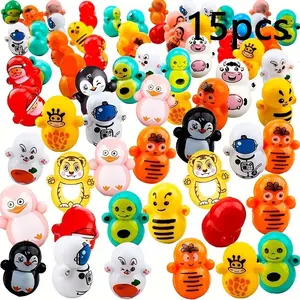 15pcs Mixed Color Mini Anti-Stress Toys, Unicorns & More, Perfect Gift for Kids Ages 6+, Fun Stress Relief Toy Set, Sensory Bundle