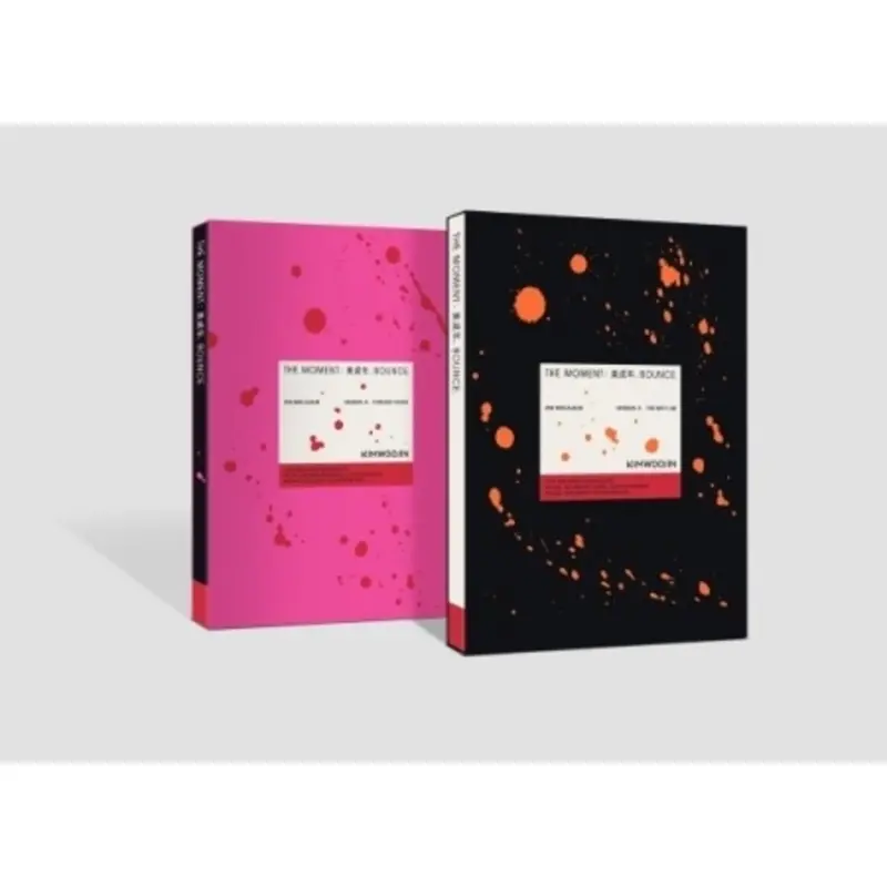 Kim Woojin - The Moment: Bounce - Random Cover - incl. Photobook, 2 Photocards, Folding Poster, 3 Stickers, Message Card, 2 Bookmarks, Paper Mini figurine/statue + Film Photocard