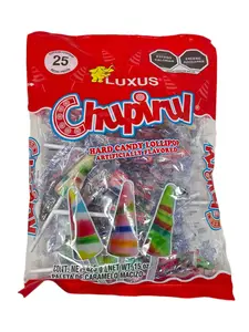 Luxus Chupirul Hard Lollipops Mexican Candy Snack 25 Pieces