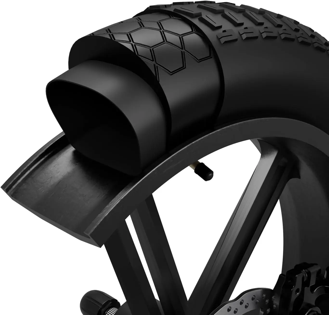 OUXI ebike accessories 20×4.0 Puncture-Proof Bicycle Tire Insert - 1.87 lb Reusable Tube Protector, Foldable No-Flat Liner for Sandy/Off-Road Terrain, Youth Cyclists, Compatible with 20''×4.0 E-Bikes, Mountain Bikes, BMX, 1 Pack bicicleta electrica, Rubbe