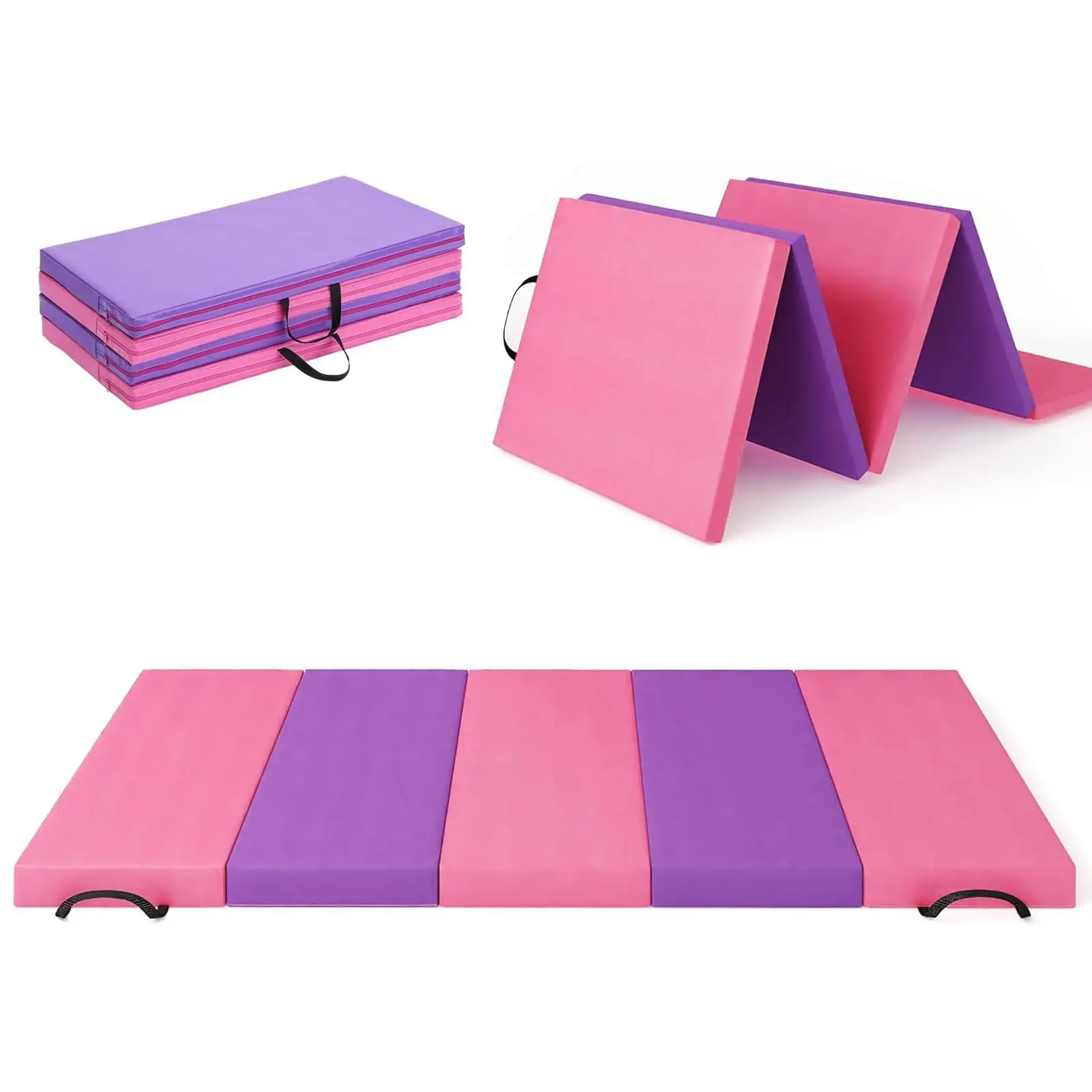 Pink five-fold mat