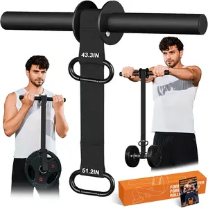 Forearm Strengthener and Wrist Roller, 43.3 inch Or 51.2 inch Ultra  Nylon Webbing, Forearm Exerciser with Quick Locking Mechanism, Ideal for Hand, Wrist and Forearm Strength