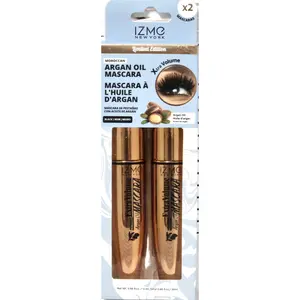 IZME New York Argan Oil Mascara Extra Volume 2 Pack/13 ml Each, Black
