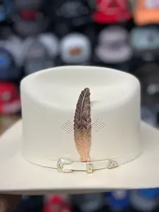 STAINLESS STEEL HAT FEATHER #4