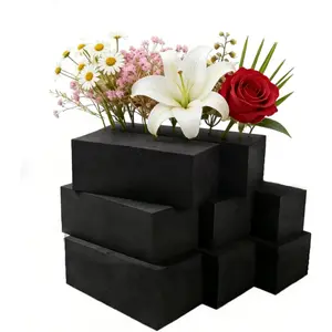 Reusable Floral Foam Blocks for Artificial Flower Arrangements, Weather Resistant, 8 Pieces, 9x3x3 Inch, for Outdoor Wedding Home Decor