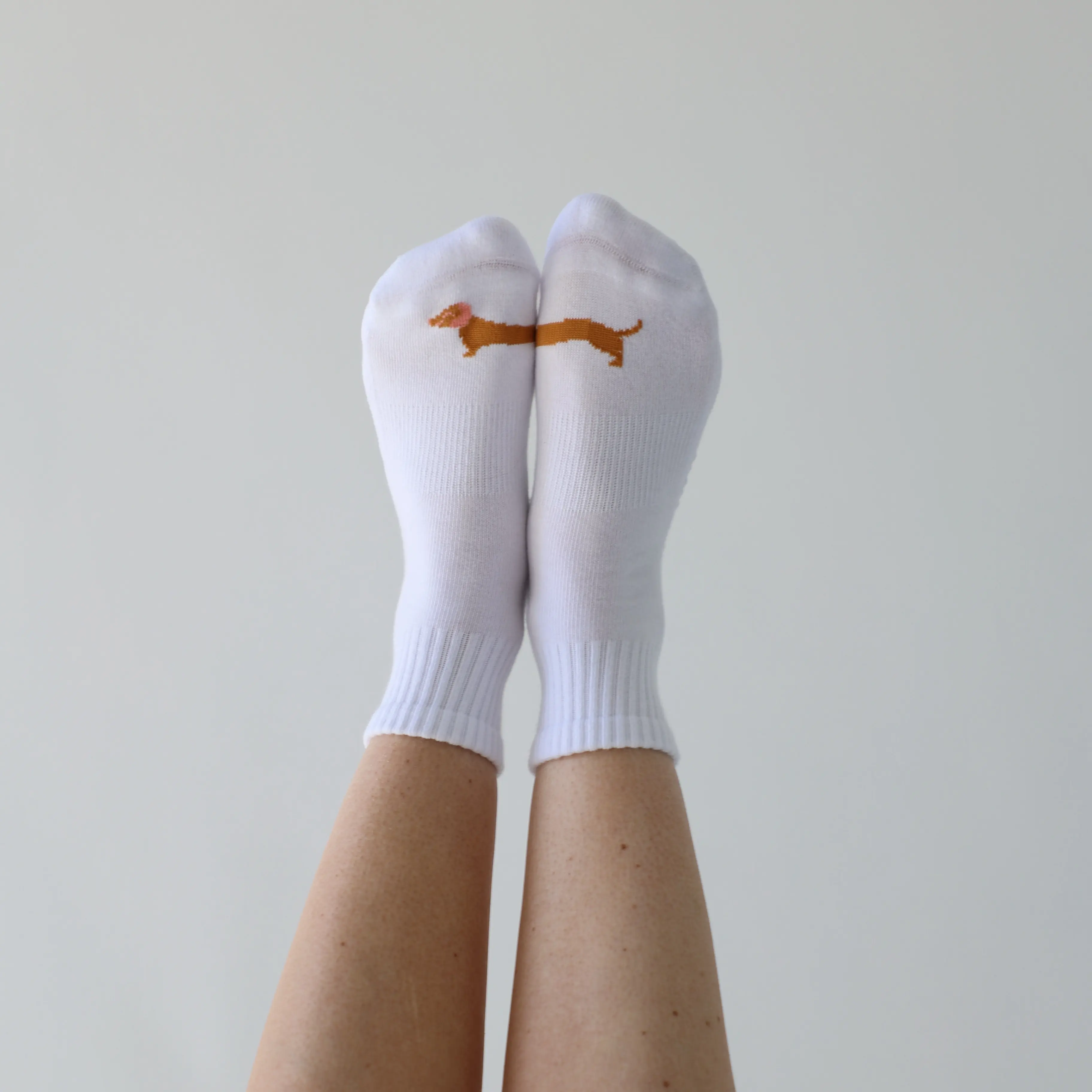 Dachshund Wiener Dog Grip Socks, Non Slip Pilates Socks, Dog Lover Gift, Barre & Yoga Socks