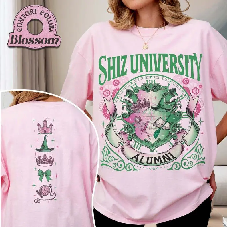 Shiz University Alumni Comfort Colors Shirt, Wicked Musical Apparel, Elphaba Glinda Wicked Shirt, Defying Gravity, Wicked Change for Good