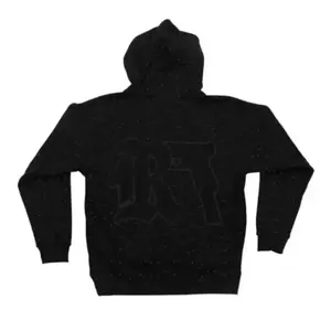 2025 Men'S And Women'S Clothing Print Series - Dark Diamond Black Series, Young Casual Style, Long-Sleeved Hooded Sweatshirt.