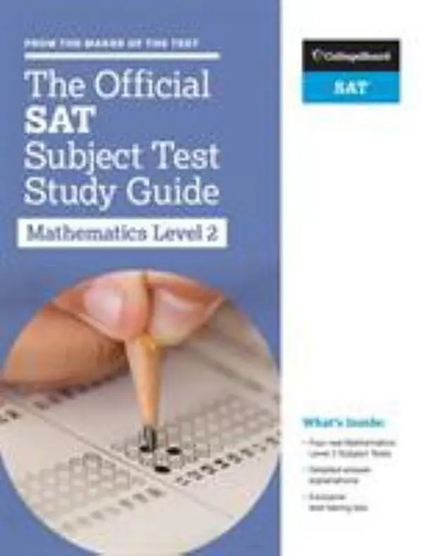 USED Book - The Official SAT Subject Test in Mathematics Level 2 Study Guide by College Board (Paperback) - english