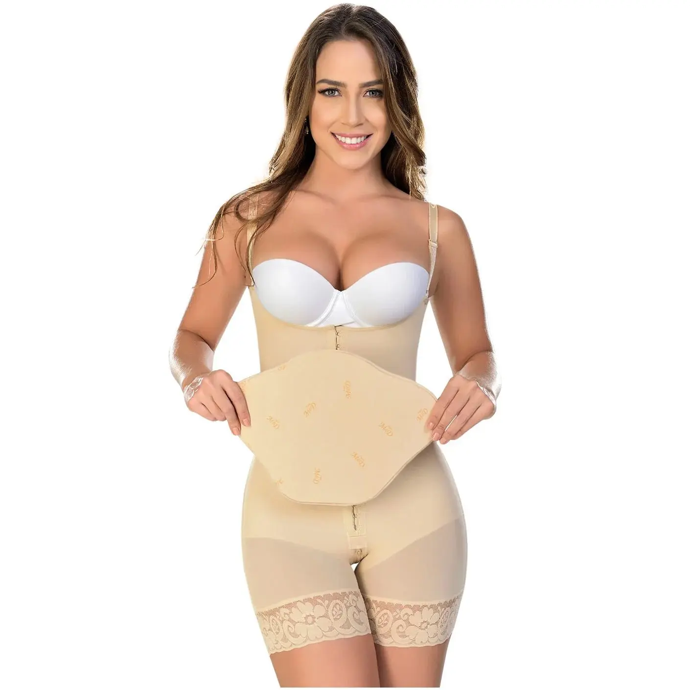SILUET Women's Compression Shapewear Abdominal Board MYD 104 - Elastane, Body Contouring, Extended Coverage for Post-Liposuction/Tummy Tuck Recovery, 23 Cm, Nylon, Post-Op Compression Accessory, Tummy Slimming