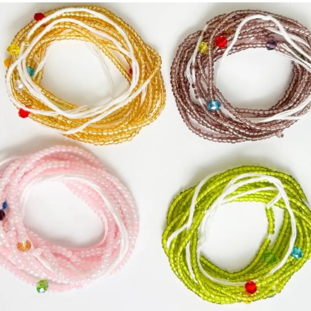 Elegant Four Sets Tie Waist Beads