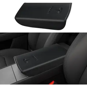 Center Console Armrest Cover Designed for Tesla Model 3 Highland 2024-2027/Model Y Juniper 2025-2027 Refresh,Center Console Accessories for Model 3/Y Interior Accessories 2026 Black