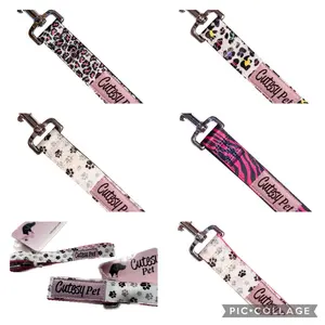 Cutesy Pet Designer Dog Leash Mmultiple Designs 2 Sizes