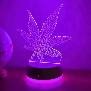 LED Table Lamp Touch Control Dimmable USB Powered Night Light Maple Leaf Design Home Bedroom Decor Christmas Party Birthday Gift Indoor Decorative Light Atmosphere Lighting Led Decoration