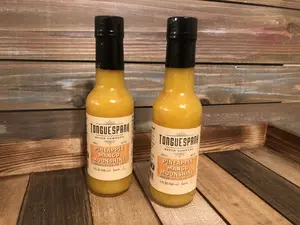 Tonguespank PIneapple Mango Moonshine hot sauce