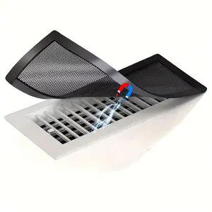 Magnetic Vent Cover, 4x10 Inch PVC Mesh Grille, Dust & Debris Prevention Cover, Ideal for Home Ceiling & Floor Vents, Modern