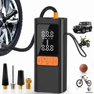 Portable Electric Tire Inflator with Digital Pressure Gauge, 150PSI Air Compressor for Cars, Bikes, Multi-Use Travel & Sports Equipment