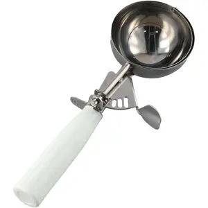 Steel Portion Scoop with Comfort Disher with Trigger Scoop for Portion Cup for Cookie Dough