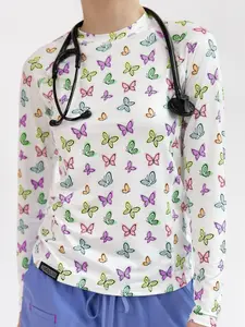 Butterfly Babe Athletic Underscrub – Long Sleeve Top
