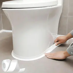 White Caulk Tape for Bath & Kitchen,Caulking Tape for Bathroom Caulking White Self Adhesive Caulk Strip,tub Surround,Toilet Bowl Stick on Gel,Kitchen Countertop (1.5in x 10.5ft)