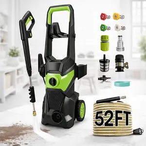 Pressure Washer, Portable Power Washer, 4 Quick Connect Nozzles, High Pressure Cleaning Machine for Car Fence Driveway Patio Washing and More