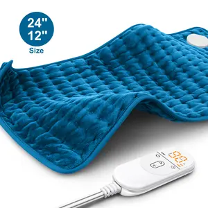 Heating Pad for Period Cramps & Back Pain Relief, 12"x24", 6-Level Heat Settings & 4-Level Timers, Moist/Dry Therapy Option, Lower Back/Abdomen/Arms & Shoulder Pain Relief, Valentine's Day Gift for Women & Men