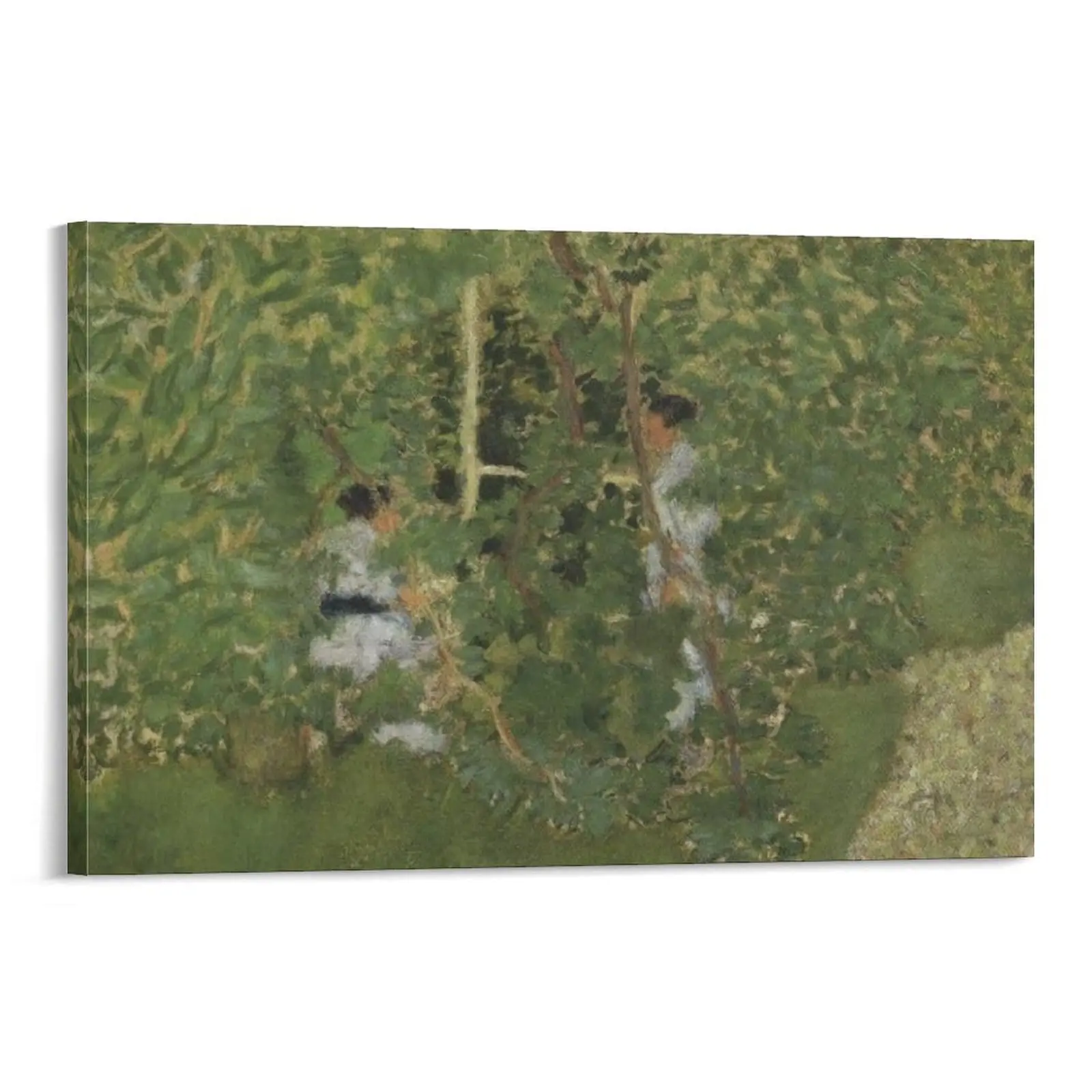 Pierre Bonnard La Charmille Wood Poster Print, Canvas Photo Wall Art, Bedroom & Office Decor, Framable Ornaments, Home Decor Gift for Wall Decoration Needs