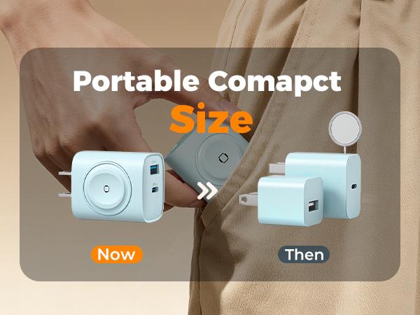 Charging Blocks for Apple Watch, 3-in-1 PD 20W USB C Charger Block with Built-in Wireless Watch Charging, Dual Ports Wall Charger Compatible with iPhone,iWatch Charging Blocks for Apple Watch, 3-in-1 PD 20W USB C Charger Block with Built-in Wireless Watch Charging, Dual Ports Wall Charger Compatible with iPhone,iWatch