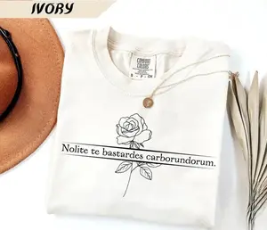 Comfort Colors Nolite Te Bastardes Carborundorum Shirt, Don't Let the Bastards Grind You Down, Subtle Feminist Gift, Subtle Activist