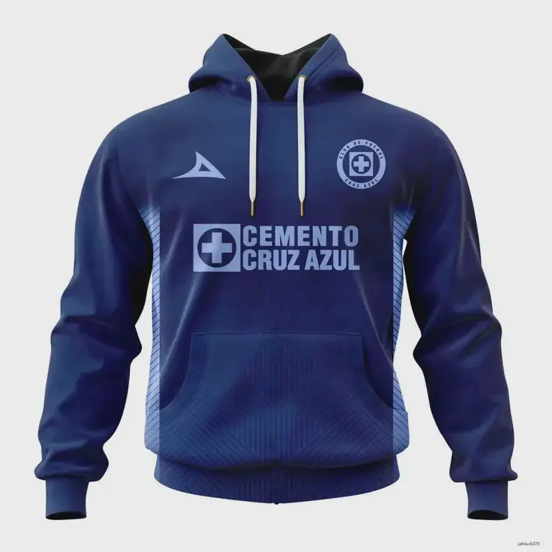 Cruz Azul Third Kit Hoodie, Liga MX Soccer Fan Hoodie, Football Pullover Sweatshirt, Unisex Sports Apparel Gift