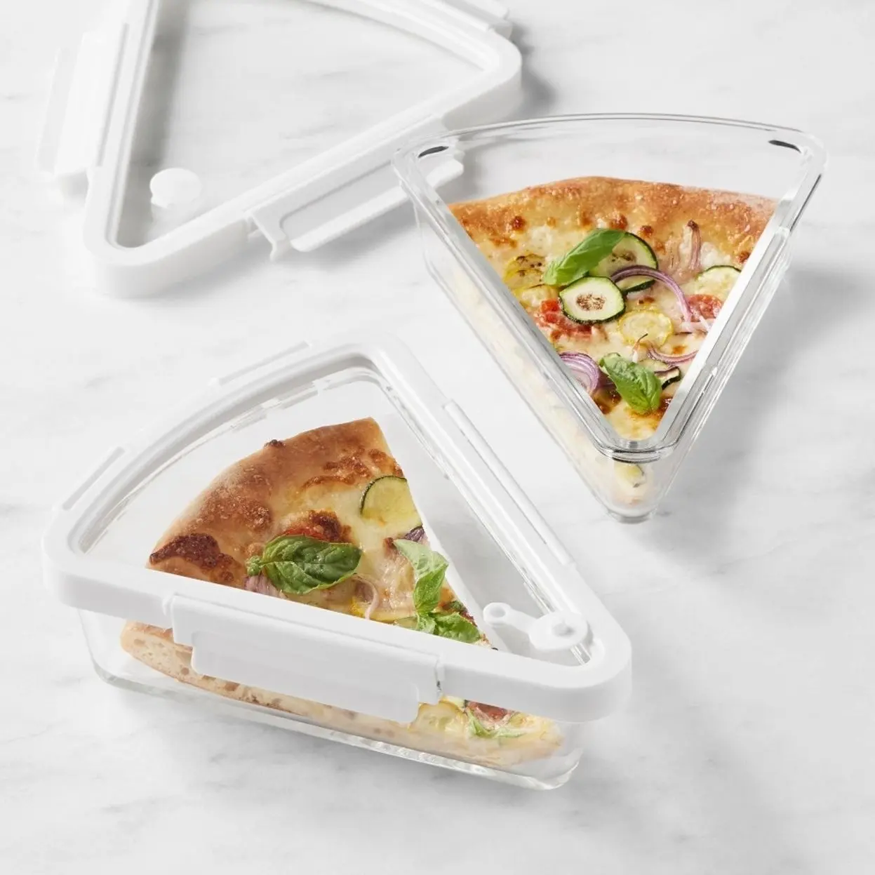Hold Everything Glass Pizza Storage Containers, 4-Piece Set