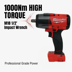 Milwaukee M18 FMTIWF12 1/2", 1000Nm m band repair clutch electric universal impact impact bolt power work light lithium professional car repair high impact tools drill driver Brushless Cordless Rotary Hammer garage floor diy home improvement