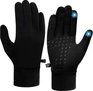Running Gloves for Men Women Winter Gloves Touch Screen Lightweight Thin Thermal Gloves Liners for Cycling Driving