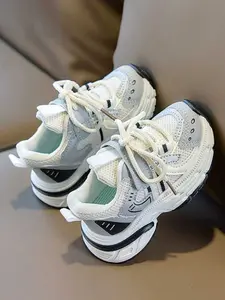 Colorblock Kids Dad Shoes, Breathable Mesh Thick Sole, Cool and Comfortable for Daily Wear, Stylish Toddler Sneakers, Sneakers Trainer Shoes