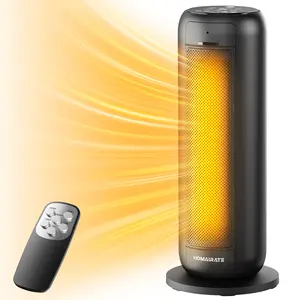 jocoevol Space Heaters for Indoor Use, 1500W Fast Heating Portable Heaters with Remote, Large PTC Ceramic Electric for Bedroom