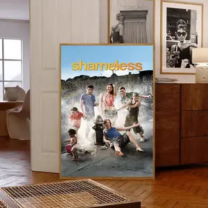 Shameless Poster, Shameless Tv Series Print, Tv Show Poster, Midcentury Art, Minimalist Art, Retro Poster, Vintage Poster, Home Decor