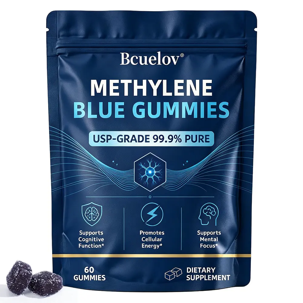 Bcuelov Methylene Blue Health Supplements Gummies,Supports cognition and focus, Supports energy levels,60 Capsules