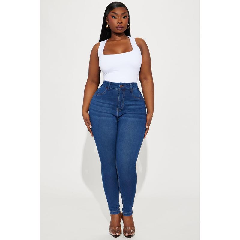 Can't Deny You Sculpting Skinny Jeans - Dark Wash