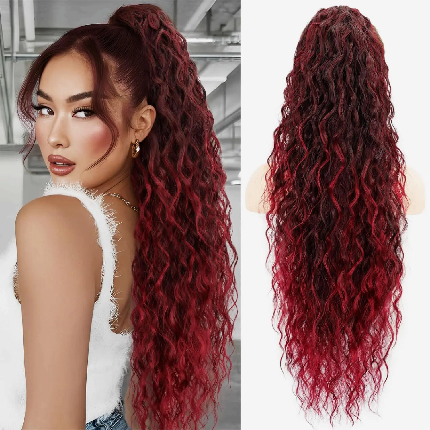 30inch Ombre Burgundy