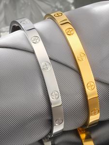 stainless steel minimalist geometric design bracelet, fashion men jewelry for party, daily clothing decor, trendy all-match & exquisite jewelry for birthday gift, bangles bracelets