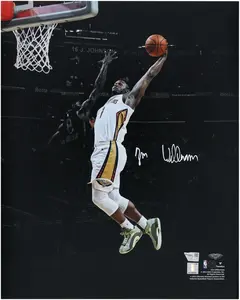Zion Williamson New Orleans Pelicans Autographed 16" x 20" Team Color Spotlight Photograph - FanAuction - Fanatics Authentic Certified