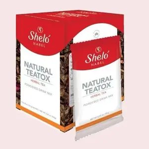 Shelo NABEL Natural Teatox Powder Drink - Box with 15 Sachets