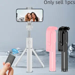 Portable Foldable Selfie Stick Tripod 2-In-1 Bluetooth-compatible Remote Extensible Stand Tripod Standing Photo Phone Photography Live Streaming Video Recording